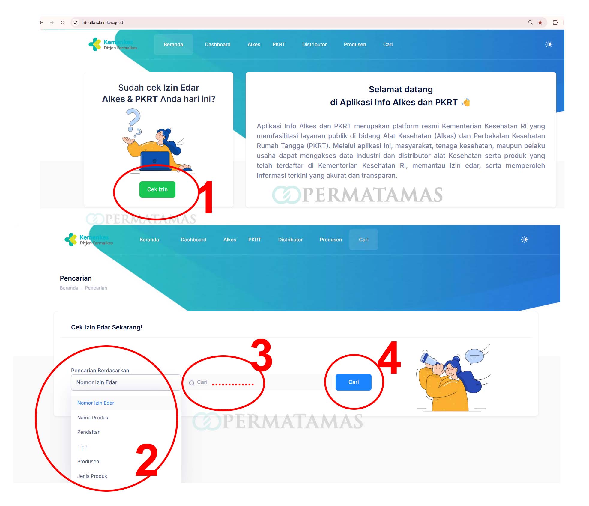 Cara Cek Izin Edar PKRT Kemenkes